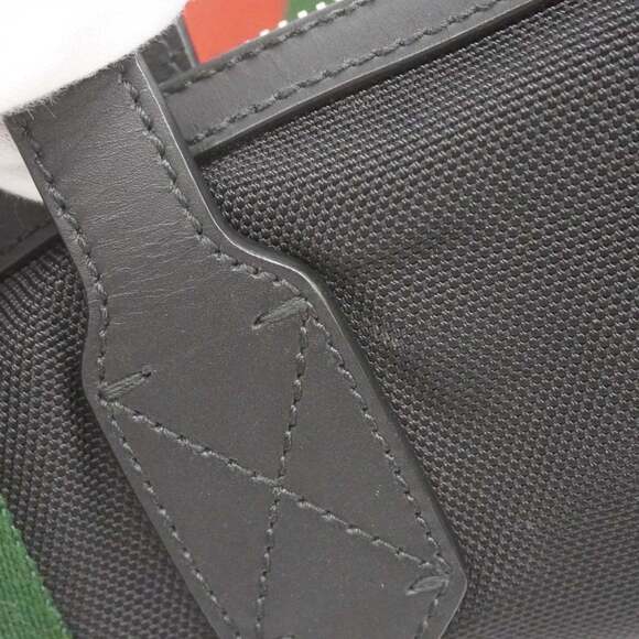 Gucci Sherry Line Tote Bag 619750 Canvas Black Men's Women's P1647905 - Picture 10 of 13